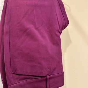 LOFT Skinny Ankle Curvy Mid Rise Plum Pants